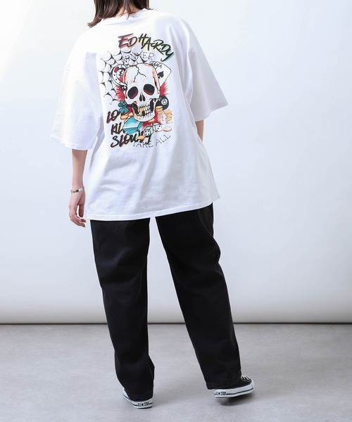 Ed Hardy（エドハーディー）の「【Ed Hardy】 SKULL PRINT TEE/スカル