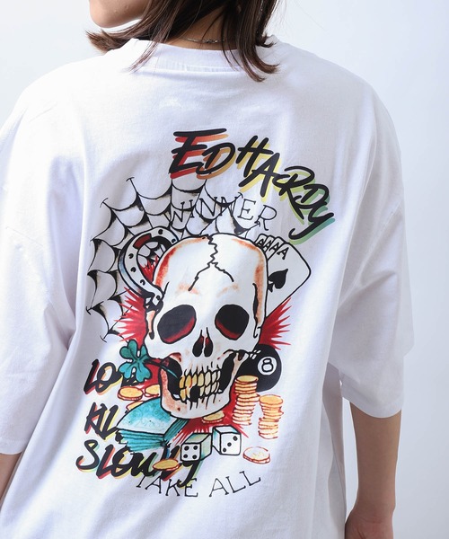 Ed Hardy（エドハーディー）の「【Ed Hardy】 SKULL PRINT TEE/スカル