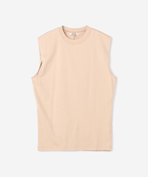 UNFIL | unfil | コットンジャージー スリーブレスTシャツ WOMEN(Tシャツ/カットソー)