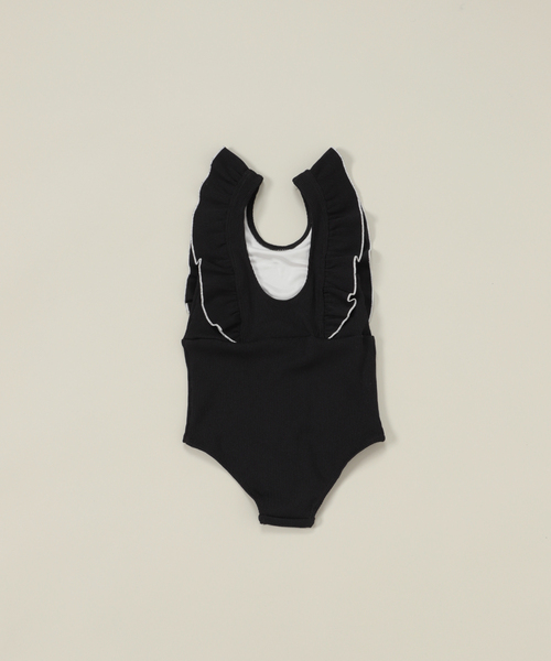 IENA ENFANT(イエナアンファン)の「【UPF50+】フリルスイムスーツ baby-kids(90cm-140cm)(水着・キッズ・ブルー/ブラック・SMALL/MEDIUM/LARGE)」の15枚目の写真