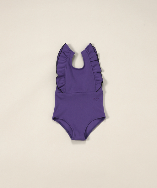 IENA ENFANT(イエナアンファン)の「【UPF50+】フリルスイムスーツ baby-kids(90cm-140cm)(水着・キッズ・ブルー/ブラック・SMALL/MEDIUM/LARGE)」の12枚目の写真