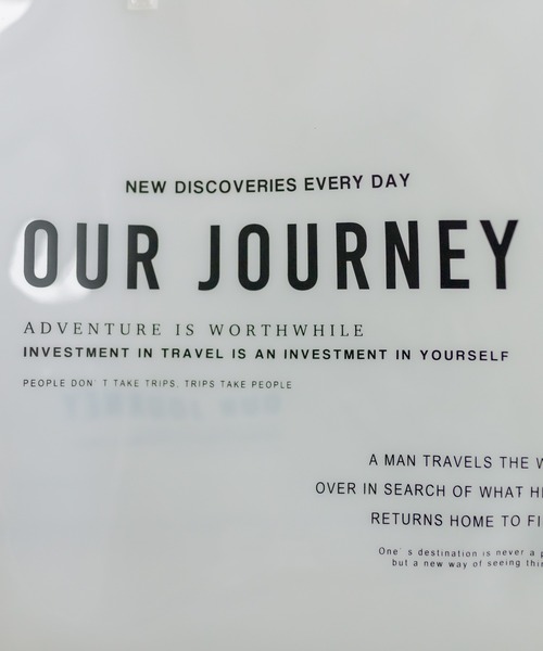 PUAL CE CIN（ピュアルセシン）の「ロゴプリントクリアバッグ（トートバッグ・レディース・ホワイト系/ブラウン系・FREE）」の14枚目の写真