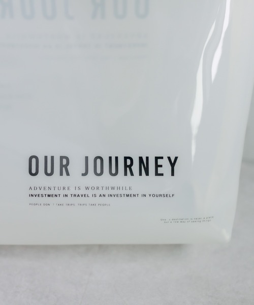 PUAL CE CIN（ピュアルセシン）の「ロゴプリントクリアバッグ（トートバッグ・レディース・ホワイト系/ブラウン系・FREE）」の21枚目の写真