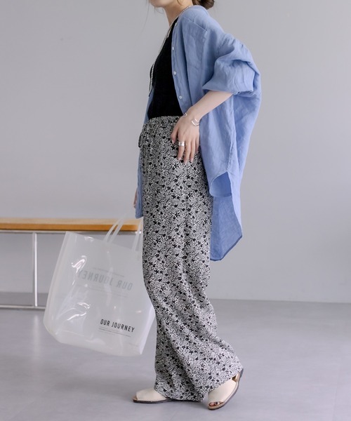 PUAL CE CIN（ピュアルセシン）の「ロゴプリントクリアバッグ（トートバッグ・レディース・ホワイト系/ブラウン系・FREE）」の7枚目の写真