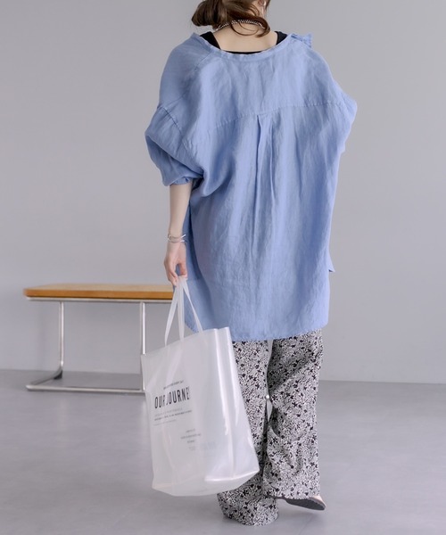 PUAL CE CIN（ピュアルセシン）の「ロゴプリントクリアバッグ（トートバッグ・レディース・ホワイト系/ブラウン系・FREE）」の12枚目の写真