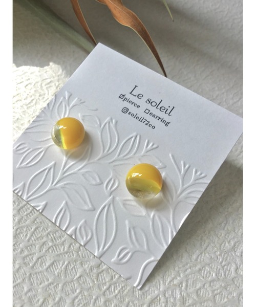 tone(トーン)の「【Le soleil】鮮やか 琉球ガラスピアス(MA)(ピアス(両耳用)・レディース・レッド/オレンジ/イエロー/ネイビー/その他1/その他3/その他2・FREE)」の9枚目の写真