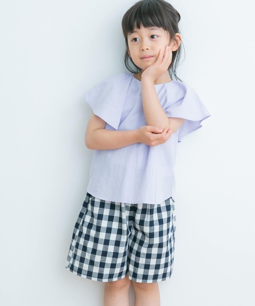 URBAN RESEARCH DOORS（アーバンリサーチドアーズ）の「2WAYフリルブラウス(KIDS)（シャツ/ブラウス・キッズ・ラベンダー/アイボリー・105/120/135）」の2枚目の写真