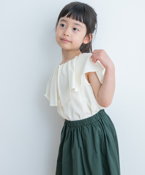 URBAN RESEARCH DOORS（アーバンリサーチドアーズ）の「2WAYフリルブラウス(KIDS)（シャツ/ブラウス・キッズ・ラベンダー/アイボリー・105/120/135）」の5枚目の写真