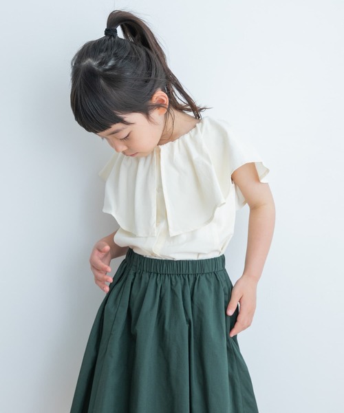URBAN RESEARCH DOORS（アーバンリサーチドアーズ）の「2WAYフリルブラウス(KIDS)（シャツ/ブラウス・キッズ・ラベンダー/アイボリー・105/120/135）」の6枚目の写真