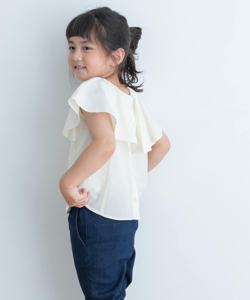 URBAN RESEARCH DOORS（アーバンリサーチドアーズ）の「2WAYフリルブラウス(KIDS)（シャツ/ブラウス・キッズ・ラベンダー/アイボリー・105/120/135）」の10枚目の写真