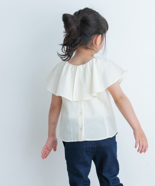 URBAN RESEARCH DOORS（アーバンリサーチドアーズ）の「2WAYフリルブラウス(KIDS)（シャツ/ブラウス・キッズ・ラベンダー/アイボリー・105/120/135）」の12枚目の写真