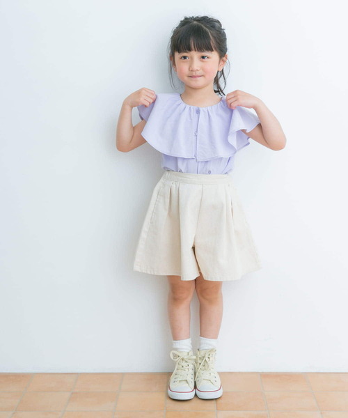 URBAN RESEARCH DOORS（アーバンリサーチドアーズ）の「2WAYフリルブラウス(KIDS)（シャツ/ブラウス・キッズ・ラベンダー/アイボリー・105/120/135）」の16枚目の写真
