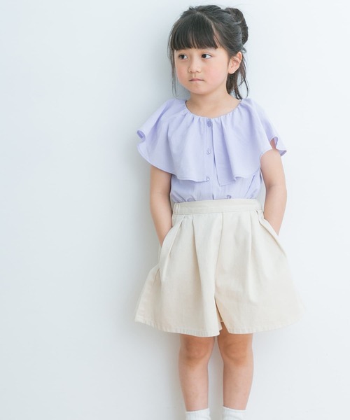 URBAN RESEARCH DOORS（アーバンリサーチドアーズ）の「2WAYフリルブラウス(KIDS)（シャツ/ブラウス・キッズ・ラベンダー/アイボリー・105/120/135）」の18枚目の写真