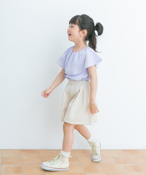 URBAN RESEARCH DOORS（アーバンリサーチドアーズ）の「2WAYフリルブラウス(KIDS)（シャツ/ブラウス・キッズ・ラベンダー/アイボリー・105/120/135）」の20枚目の写真