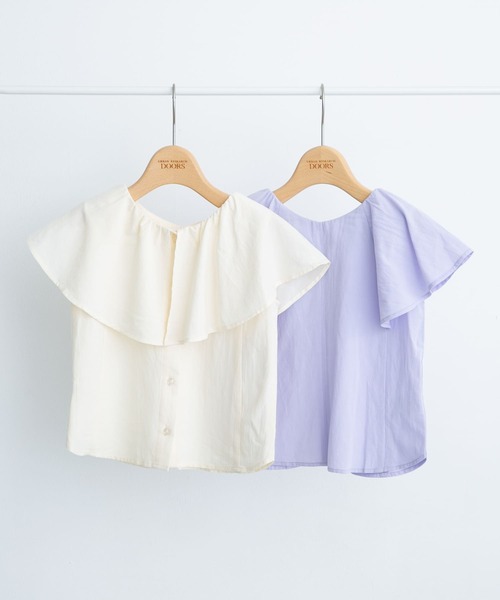 URBAN RESEARCH DOORS（アーバンリサーチドアーズ）の「2WAYフリルブラウス(KIDS)（シャツ/ブラウス・キッズ・ラベンダー/アイボリー・105/120/135）」の22枚目の写真
