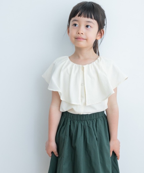 URBAN RESEARCH DOORS（アーバンリサーチドアーズ）の「2WAYフリルブラウス(KIDS)（シャツ/ブラウス・キッズ・ラベンダー/アイボリー・105/120/135）」の3枚目の写真