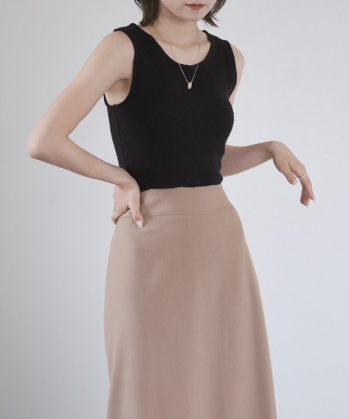 Reurie'(レウリィ)の「パイルタンクトップ/pile tank top(タンクトップ・レディース・アイボリー/ブラック・FREE)」の15枚目の写真
