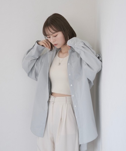Reurie'(レウリィ)の「パイルタンクトップ/pile tank top(タンクトップ・レディース・アイボリー/ブラック・FREE)」の5枚目の写真