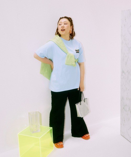 PUNYUS（プニュズ）の「ショッパー型ショルダーバッグ（ショルダーバッグ・レディース・ピンク/ブラック/シルバー・FREE）」の6枚目の写真