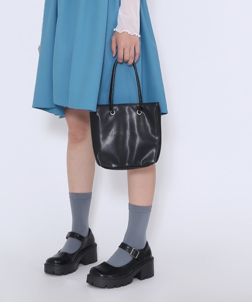 PUNYUS（プニュズ）の「ショッパー型ショルダーバッグ（ショルダーバッグ・レディース・ピンク/ブラック/シルバー・FREE）」の15枚目の写真