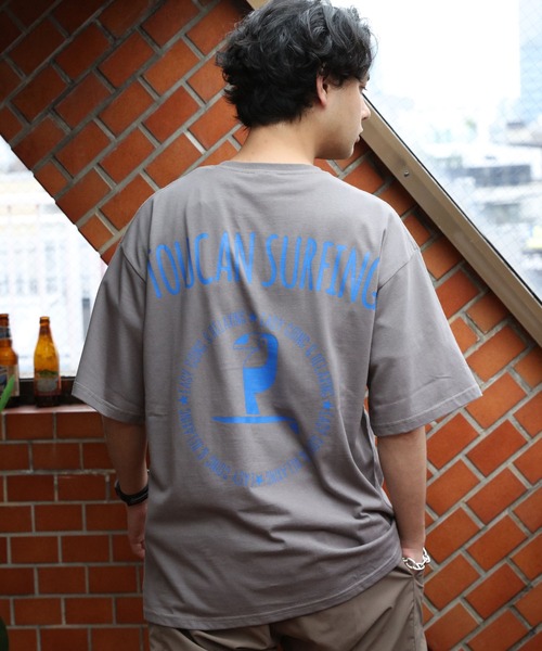 Toucan Surfing(トゥーカンサーフィン)の「ToucanSurfing プリント半袖Tシャツ(Tシャツ/カットソー・メンズ・ホワイト/グリーン/チャコール/ネイビー・MEDIUM/X-LARGE/LARGE)」の16枚目の写真