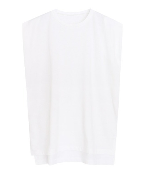 Pierrot(ピエロ)の「ショルダータックTシャツ(Tシャツ/カットソー・レディース・チャコール/ブラック/グレイッシュベージュ/オフホワイト・L/M)」の18枚目の写真