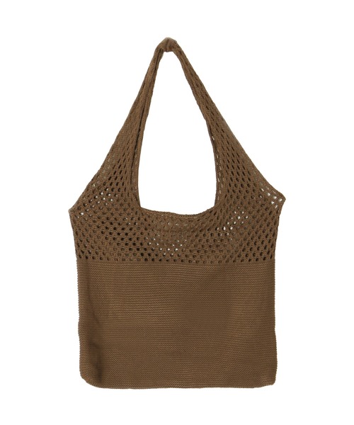 Julia Boutique(ジュリアブティック)の「クロシェニットトートバッグ/L00025(トートバッグ・レディース・ブラック/ベージュ/ブラウン・ONE)」の7枚目の写真