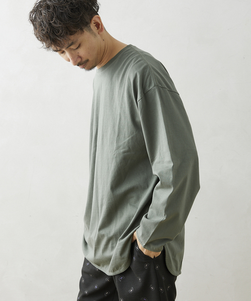 JOURNAL STANDARD relume(ジャーナルスタンダード レリューム)の「レイヤードロングスリーブTシャツ(Tシャツ/カットソー・メンズ・ブラック系その他/カーキ/ホワイト/ベージュ系その他・SMALL/MEDIUM/LARGE)」の8枚目の写真