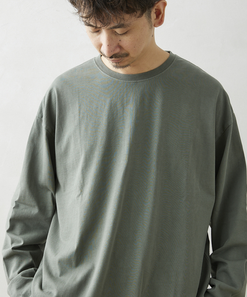 JOURNAL STANDARD relume(ジャーナルスタンダード レリューム)の「レイヤードロングスリーブTシャツ(Tシャツ/カットソー・メンズ・ブラック系その他/カーキ/ホワイト/ベージュ系その他・SMALL/MEDIUM/LARGE)」の10枚目の写真
