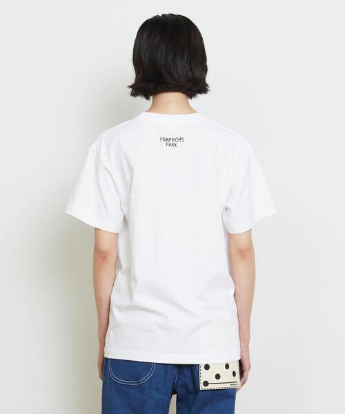 FRAPBOIS PARK（フラボアパーク）の「パークマークT（Tシャツ/カットソー・レディース・ホワイト/ブラック/ブラウン/レッド/グリーン・1/2）」の15枚目の写真