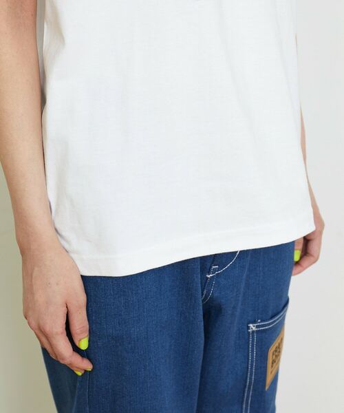 FRAPBOIS PARK（フラボアパーク）の「パークマークT（Tシャツ/カットソー・レディース・ホワイト/ブラック/ブラウン/レッド/グリーン・1/2）」の22枚目の写真