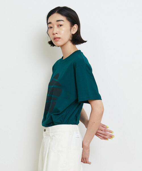 FRAPBOIS PARK（フラボアパーク）の「パークマークT（Tシャツ/カットソー・レディース・ホワイト/ブラック/ブラウン/レッド/グリーン・1/2）」の9枚目の写真