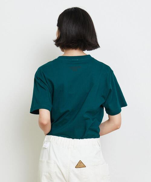 FRAPBOIS PARK（フラボアパーク）の「パークマークT（Tシャツ/カットソー・レディース・ホワイト/ブラック/ブラウン/レッド/グリーン・1/2）」の16枚目の写真