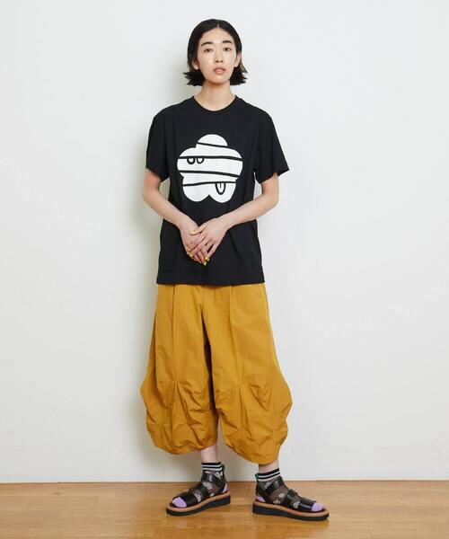 FRAPBOIS PARK（フラボアパーク）の「パークマークT（Tシャツ/カットソー・レディース・ホワイト/ブラック/ブラウン/レッド/グリーン・1/2）」の12枚目の写真