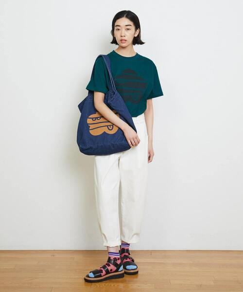 FRAPBOIS PARK（フラボアパーク）の「パークマークT（Tシャツ/カットソー・レディース・ホワイト/ブラック/ブラウン/レッド/グリーン・1/2）」の7枚目の写真