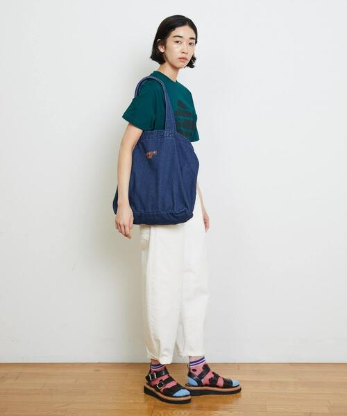 FRAPBOIS PARK（フラボアパーク）の「パークマークT（Tシャツ/カットソー・レディース・ホワイト/ブラック/ブラウン/レッド/グリーン・1/2）」の17枚目の写真