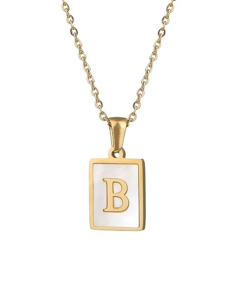 ABBEY MARKET(アビーマーケット)の「サージカルステンレス製 イニシャルネックレス(ネックレス・レディース・Q/T/R/O/S/P/A/D/B/M/X/U/H/E/Y/J/F/G/N/C/I/W/L/Z/V/K・FREE)」の3枚目の写真