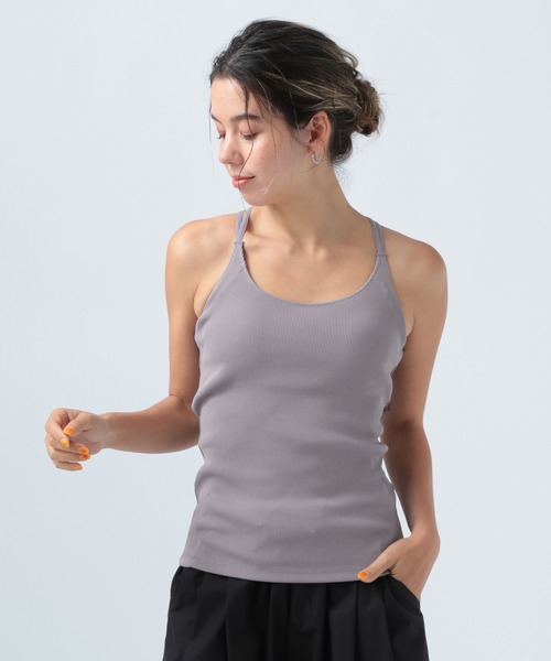 BAYFLOW（ベイフロー）の「カップ付きキャミ（キャミソール・レディース・オフホワイト/ブラック/グレイッシュベージュ・MEDIUM）」の20枚目の写真