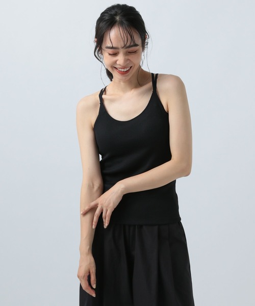 BAYFLOW（ベイフロー）の「カップ付きキャミ（キャミソール・レディース・オフホワイト/ブラック/グレイッシュベージュ・MEDIUM）」の16枚目の写真