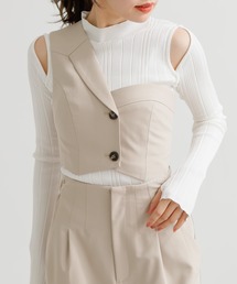 LADYMADE | カットヘムワンショルビスチェ(ベスト)