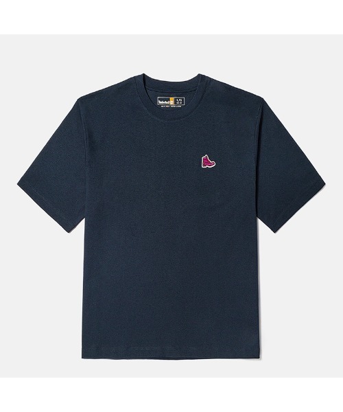 Timberland(ティンバーランド)の「オールジェンダー 半袖 ヘビーウェイト ブーツ バッジ Tシャツ(Tシャツ/カットソー・メンズ・グリーン系その他/ダークブルー/ホワイト系その他・LARGE/MEDIUM/SMALL/X-LARGE/X-SMALL/XX-LARGE)」の1枚目の写真