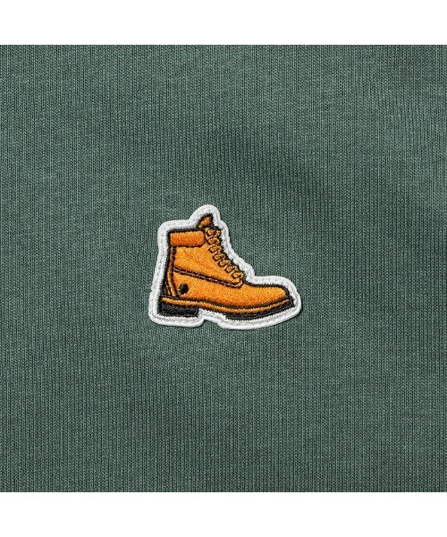Timberland(ティンバーランド)の「オールジェンダー 半袖 ヘビーウェイト ブーツ バッジ Tシャツ(Tシャツ/カットソー・メンズ・グリーン系その他/ダークブルー/ホワイト系その他・LARGE/MEDIUM/SMALL/X-LARGE/X-SMALL/XX-LARGE)」の6枚目の写真