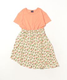 Crescent（クレッセント）の「フルーツ柄スカート切替半袖ワンピース（ワンピース・キッズ）」