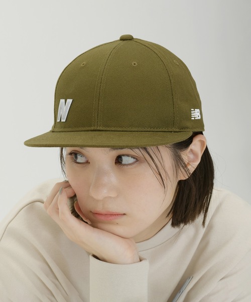 すぐ届く！ New Balance コットン キャップ 刺繍ロゴ unisex 緑 すぐ届く！ New Balance コットン キャップ 刺繍ロゴ unisex 緑