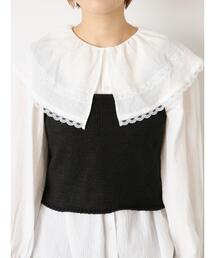 ehka sopo | ラッフルレース襟ブラウス(シャツ/ブラウス)