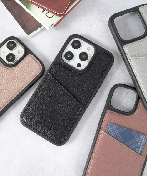 NANO universe（ナノユニバース）の「iPhone15 iPhone15Pro ナノユニバース [シンプルロゴ背面]（スマホケース/カバー・レディース・グレー/ベージュ/ブラック/ブラウン・iPhone 15 Pro/iPhone 15）」の2枚目の写真