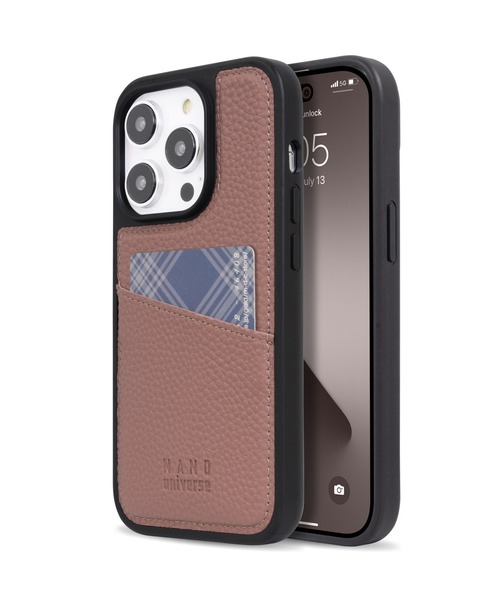 NANO universe（ナノユニバース）の「iPhone15 iPhone15Pro ナノユニバース [シンプルロゴ背面]（スマホケース/カバー・レディース・グレー/ベージュ/ブラック/ブラウン・iPhone 15 Pro/iPhone 15）」の6枚目の写真