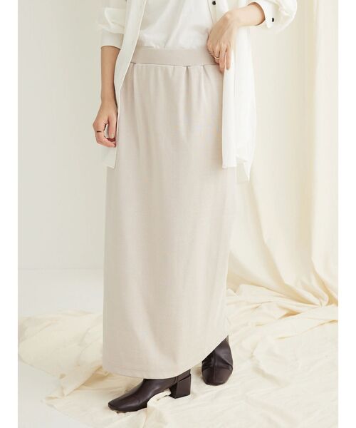 CRAFT STANDARD BOUTIQUE(クラフトスタンダードブティック)の「リブロングスカート(スカート・レディース・グレイッシュベージュ/ブラック/テラコッタ・L/M)」の16枚目の写真