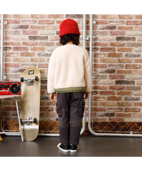 F.O.KIDS（エフオーキッズ）の「ボアプルオーバー（スウェット・キッズ・ブラウン/グレー/カーキ/アイボリー・80/90/130/150/95/110/120/140/100）」の6枚目の写真