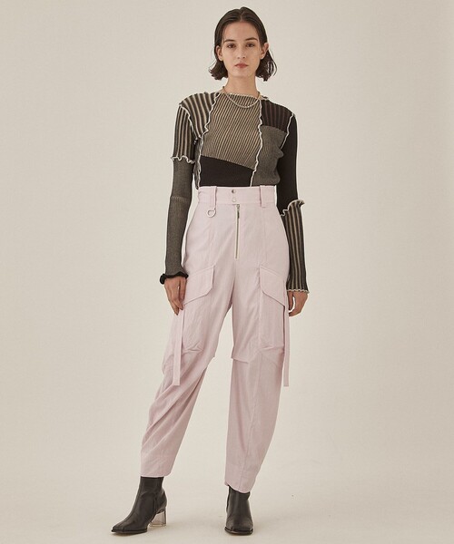 PUBLIC TOKYO（パブリックトウキョウ）の「＜WEB限定＞スウィッチウェーブリブニット（ニット/セーター・レディース・グレー/グリーン/アイボリー/ブラック・FREE）」の18枚目の写真